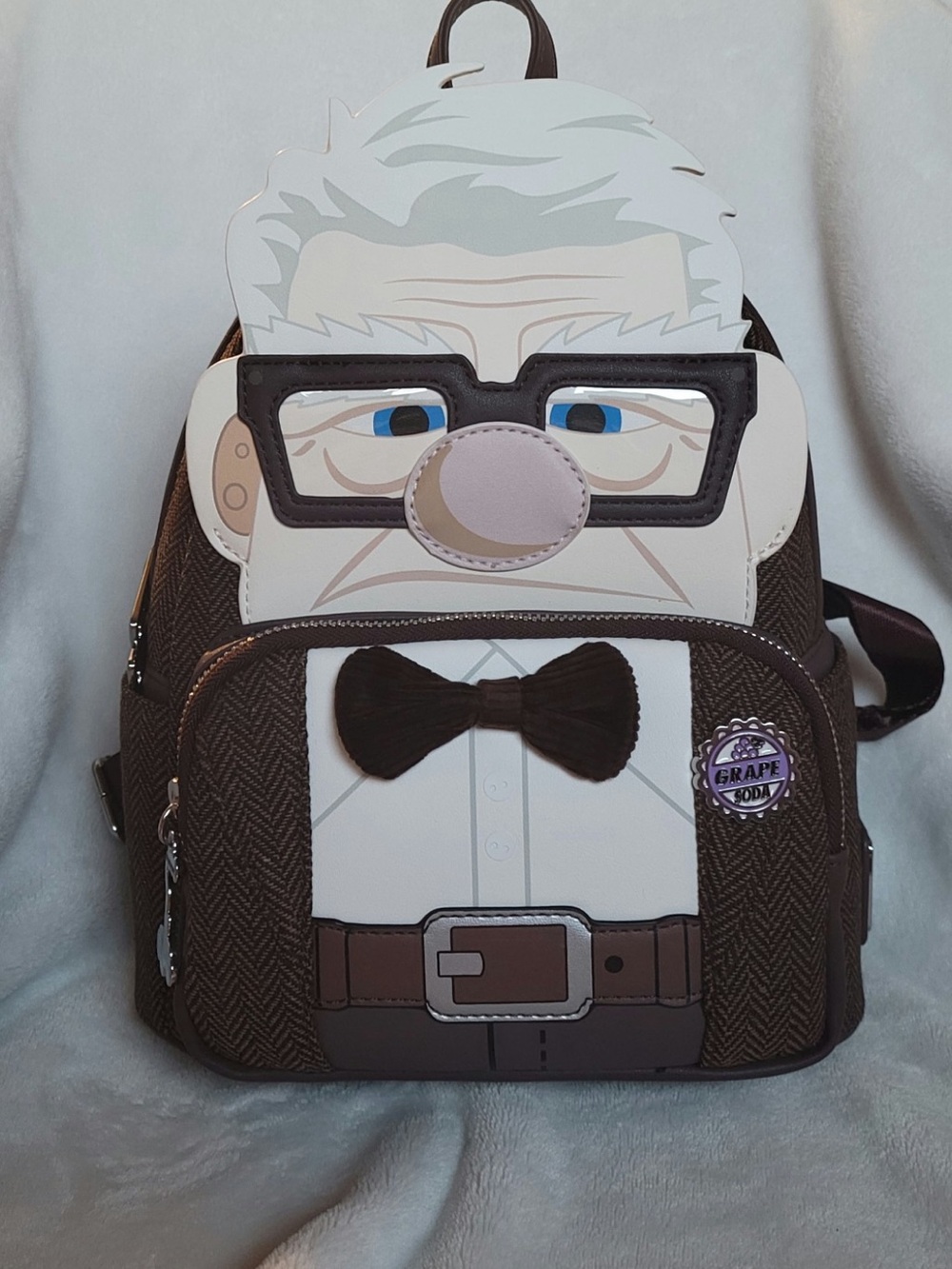Loungefly Brown & White Up-Inspired Character Mini Backpack